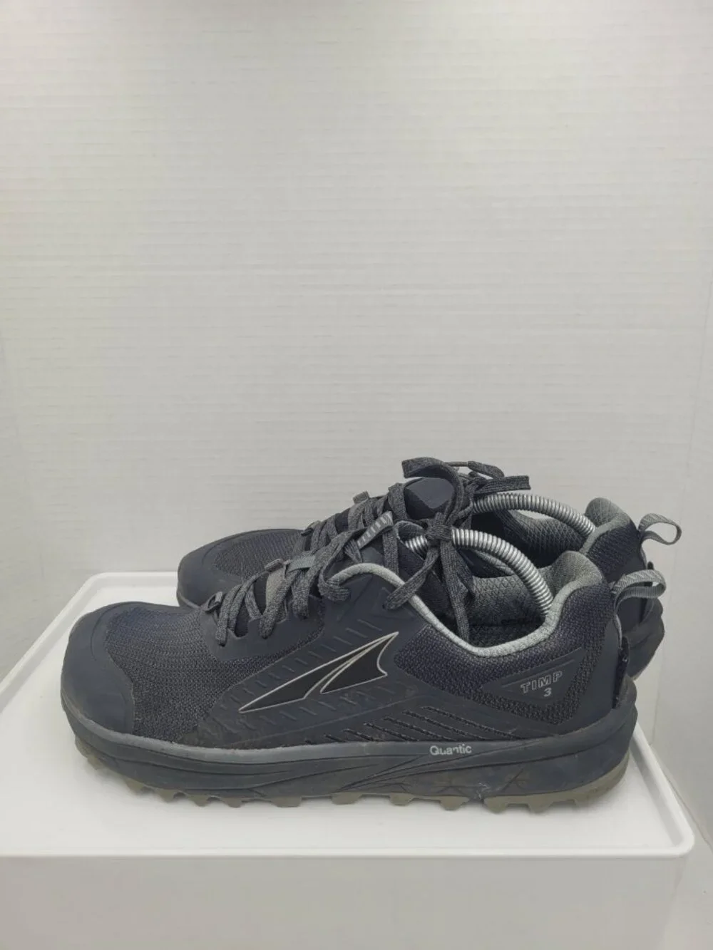 Altra Timp 3 Mens 10 Black Trail Running Hiking Shoes Zero Drop FootShape